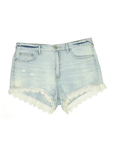 Pre-owned Free People Denim Shorts In Blue