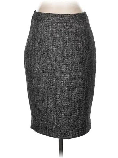 Pre-owned Ann Taylor Formal Skirt In Gray