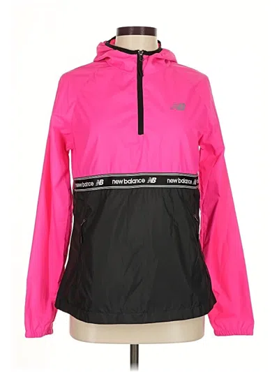 Pre-owned New Balance Pullover Hoodie In Pink