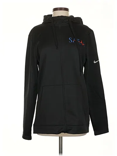 Pre-owned Nike Zip Up Hoodie In Black