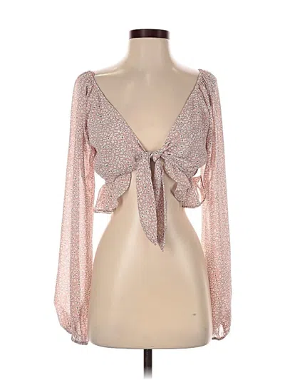 Princess Polly Long Sleeve Blouse In Neutral