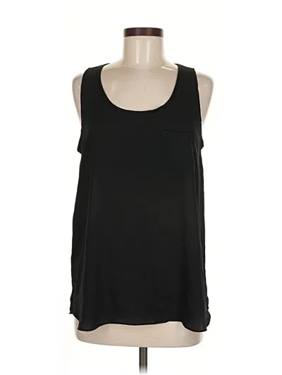 Pre-owned Ann Taylor Loft Tank Top Black Halter Neckline Tops