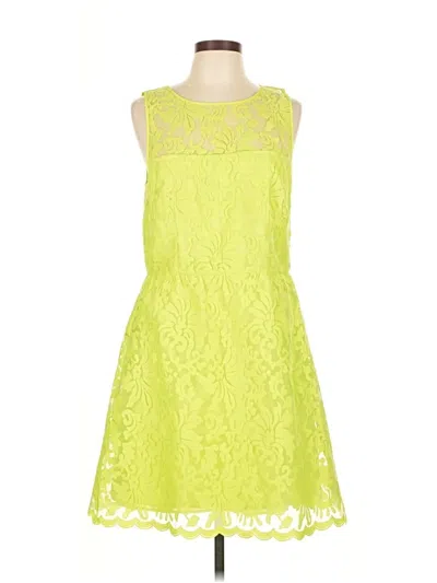 Pre-owned Laundry By Shelli Segal Cocktail Dress In Yellow
