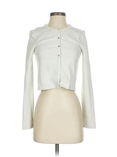 Pre-owned Club Monaco Long Sleeve Blouse In White