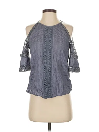 Pre-owned Abercrombie & Fitch 3/4 Sleeve Blouse In Gray