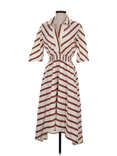 Pre-owned Maje Casual Dress In White