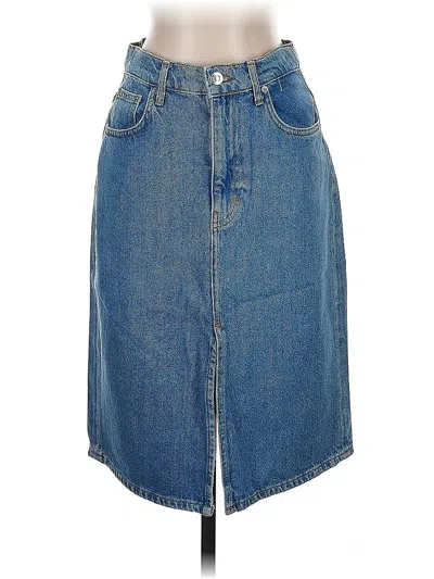 Pre-owned Derek Lam 10 Crosby Denim Skirt In Blue
