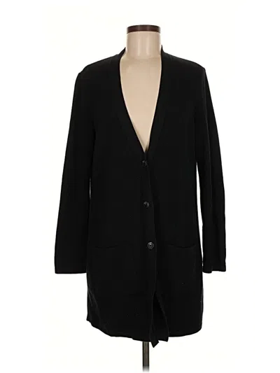 Pre-owned Jjill Cardigan Sweater In Black