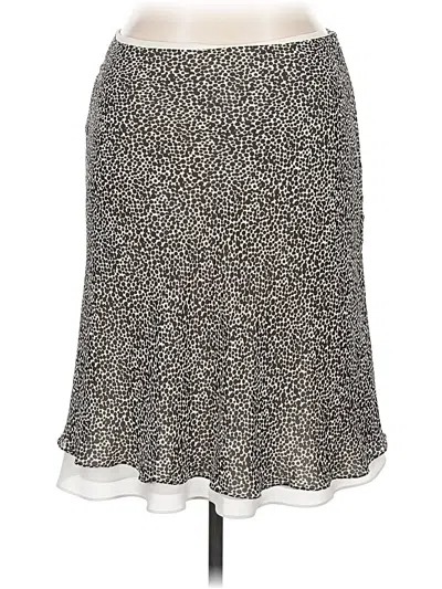 Pre-owned Ann Taylor Casual Skirt In Silver