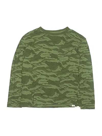 Pre-owned Gap Kids' Long Sleeve T-shirt In Green