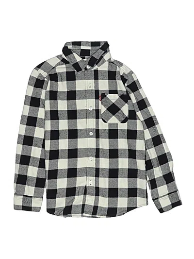 Pre-owned Levi's Kids'  Long Sleeve Button Down Shirt In Black