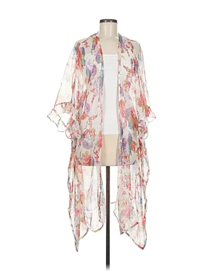 Pre-owned Betsey Johnson Kimono In White