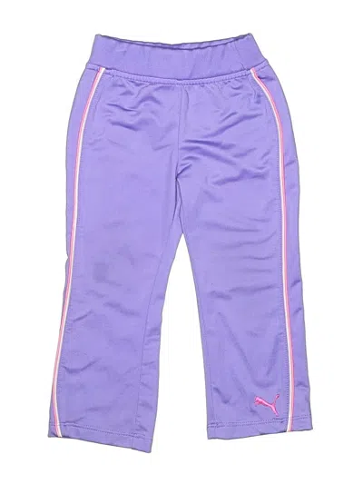 Pre-owned Puma Kids' Active Pants In Purple