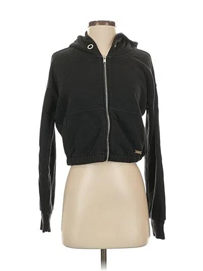 Pre-owned Abercrombie & Fitch Zip Up Hoodie In Black