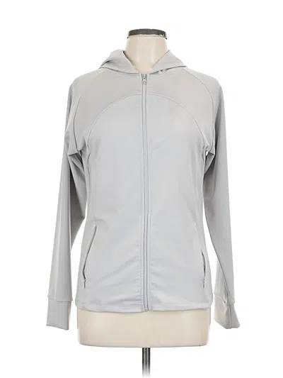 Pre-owned Vogo Zip Up Hoodie In Silver