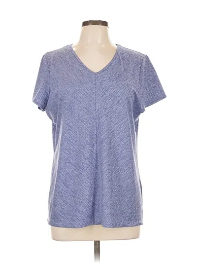 Pre-owned Chico's Short Sleeve T-shirt In Blue