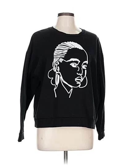 Pre-owned Zara Sweatshirt In Black