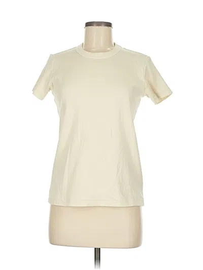 Pre-owned Uniqlo U Short Sleeve Turtleneck In White