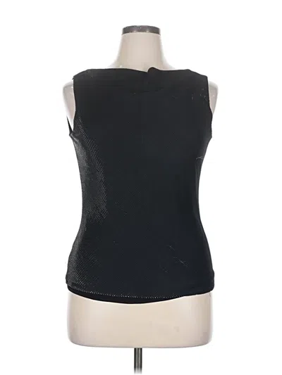Pre-owned Liz Claiborne Collection Sleeveless Blouse In Black