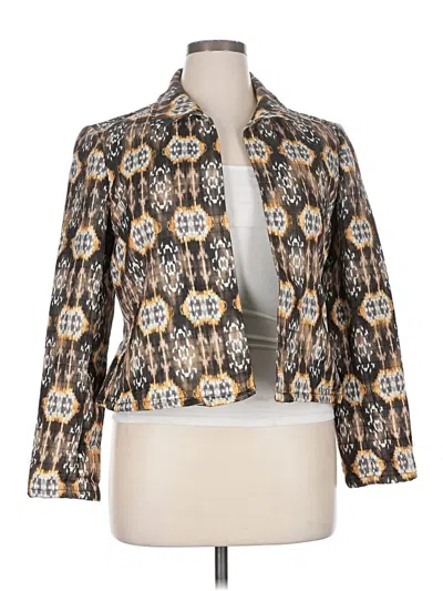 Pre-owned Harve Benard By Benard Holtzman Blazer Jacket In Gold