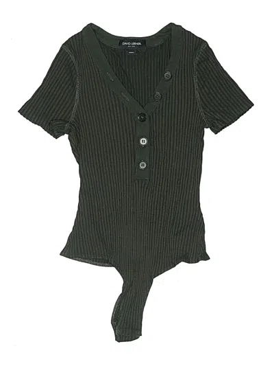 Pre-owned David Lerner Bodysuit In Green