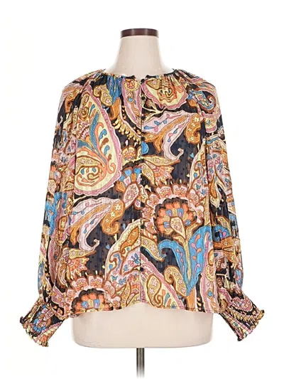 Pre-owned Sanctuary 3/4 Sleeve Blouse In Gold