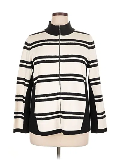 Pre-owned Chico's Turtleneck Sweater In White