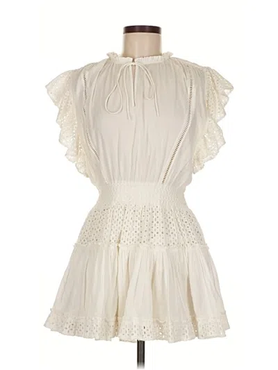 Pre-owned Misa Cocktail Dress In White
