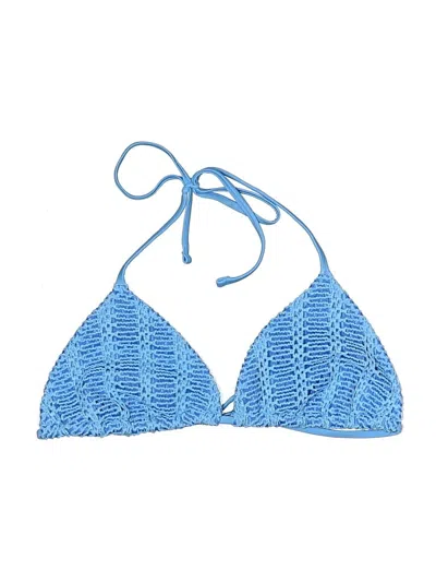 Pre-owned Aerie Swimsuit Top Blue Swimwear