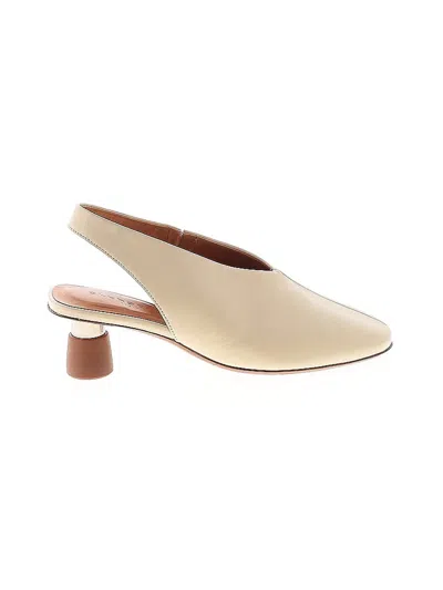 Pre-owned Clergerie Mule/clog In White