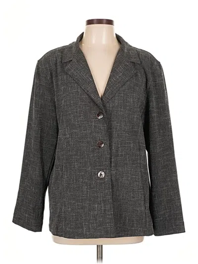 Pre-owned Chico's Blazer Jacket In Gray