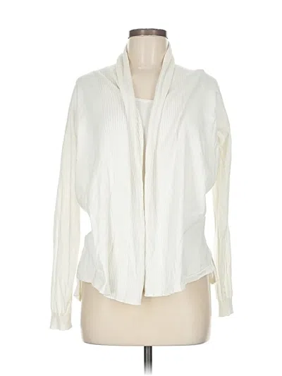Pre-owned Uniqlo Cardigan Sweater In White