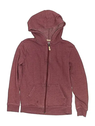 Pre-owned Cat & Jack Kids' Zip Up Hoodie In Burgundy