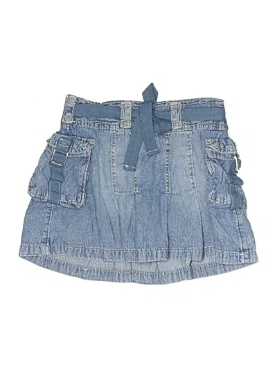 Pre-owned Justice Kids' Denim Shorts In Blue