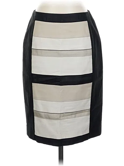 Pre-owned Lafayette 148 Formal Skirt In Gray