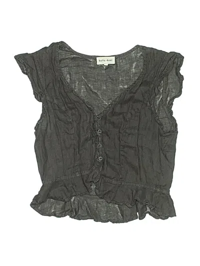 Pre-owned Bella Dahl Kids' Sleeveless Blouse In Gray