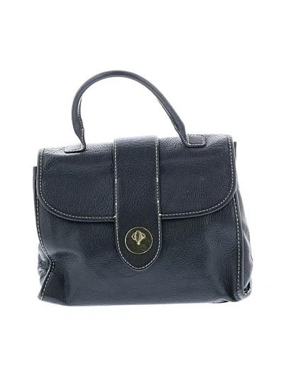 Pre-owned Talbots Leather Satchel In Black