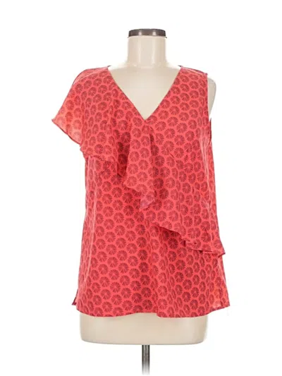 Pre-owned Banana Republic Factory Store Sleeveless Blouse In Red