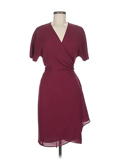 Pre-owned Babaton Cocktail Dress In Burgundy