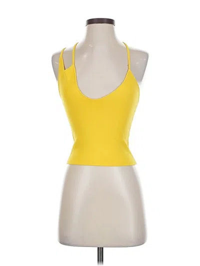 Pre-owned The Sei Tank Top Yellow Halter Neckline Tops