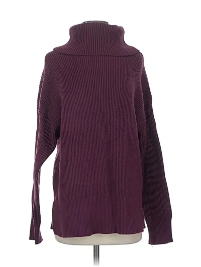 Pre-owned Thread & Supply Turtleneck Sweater In Purple