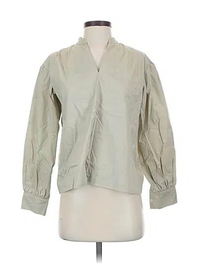 Pre-owned Banana Republic Factory Store 3/4 Sleeve Blouse In Green