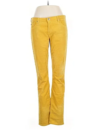 Pre-owned Adriano Goldschmied Casual Pants In Yellow