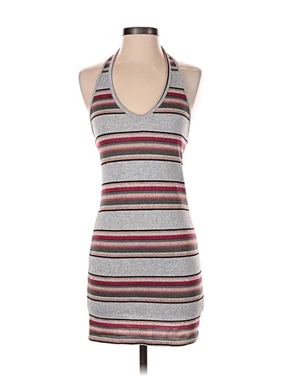 Pre-owned Papermoon Casual Dress In Gray