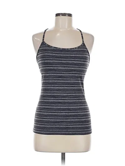 Pre-owned Lululemon Athletica Tank Top Black Halter Neckline Tops