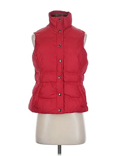 Pre-owned Lands' End Vest In Red