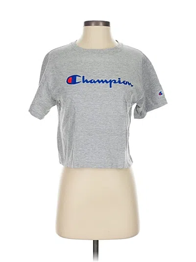 Pre-owned Champion Short Sleeve T-shirt In Silver