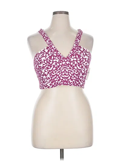Anthropologie Sleeveless Top Pink Halter Neckline Tops In Purple
