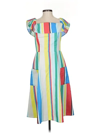 Pre-owned Asos Design Casual Dress In White