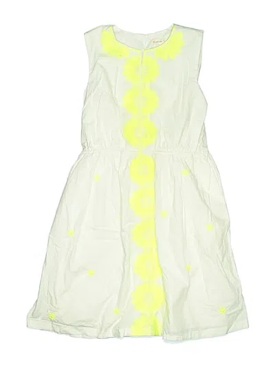 Pre-owned Crewcuts Kids' Dress In Yellow
